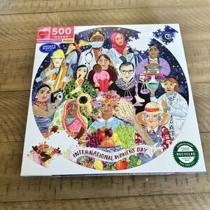 500 Piece Round Jigsaw Puzzle International Women's Day RBD
